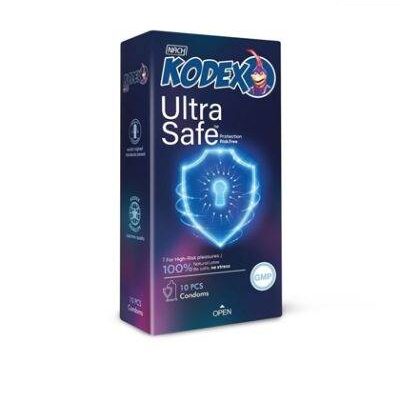 کاندوم اولترا سیف کدکس مدل Ultra Safe بسته 10 عددی