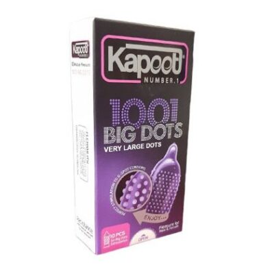 کاندوم خاردرشت کاپوت مدل 1001 BIG DOTS بسته 10 عددی