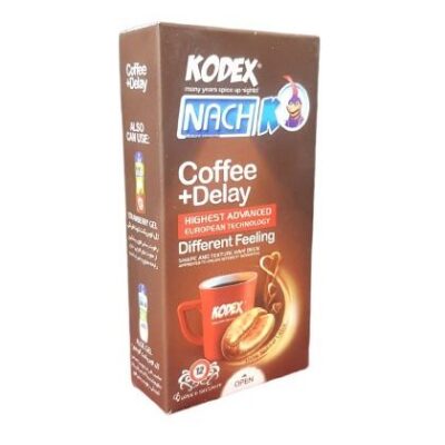 کاندوم تاخیری کدکس مدل COFFEE بسته 12 عددی